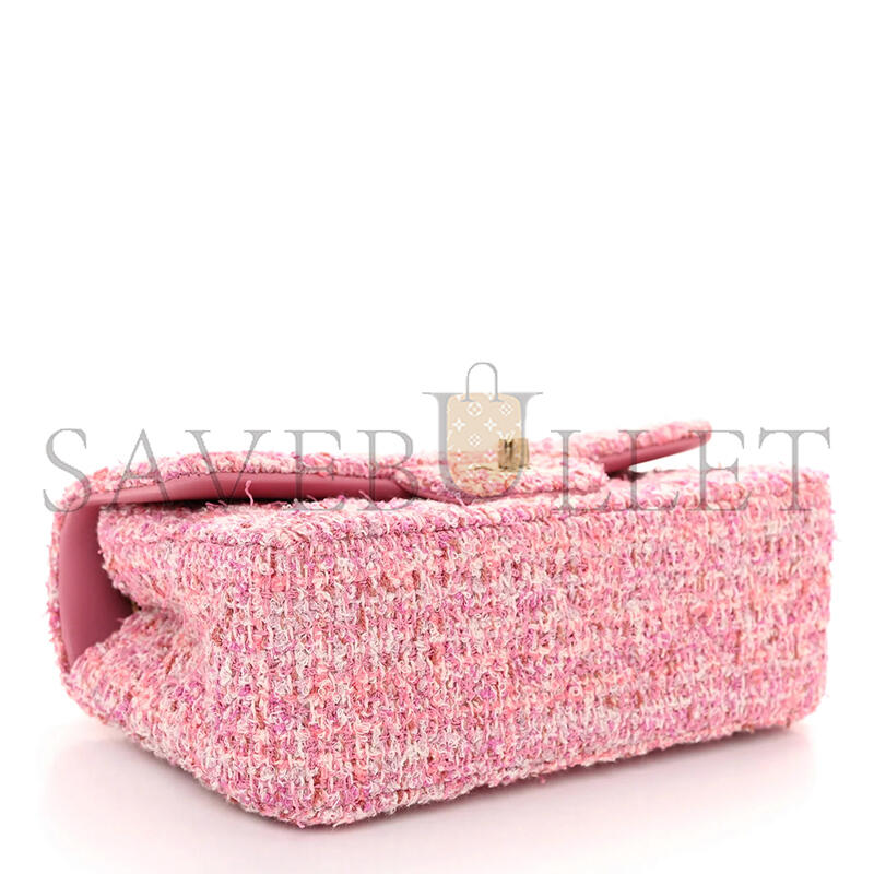 CHANEL MINI TWEED FLAP BAG 155672 (20*13*7cm)